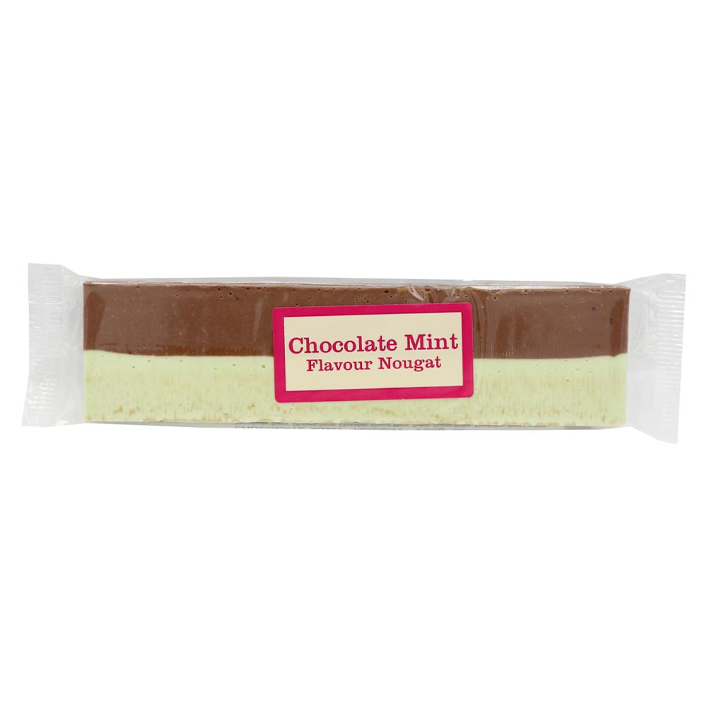 chocolate mint flavour nougat