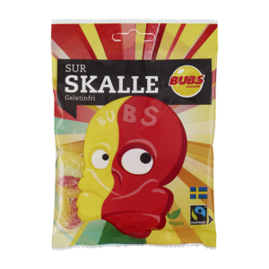 bubs sour lemon and raspberry skull (90g)