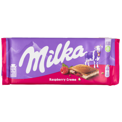 milka raspberry creme