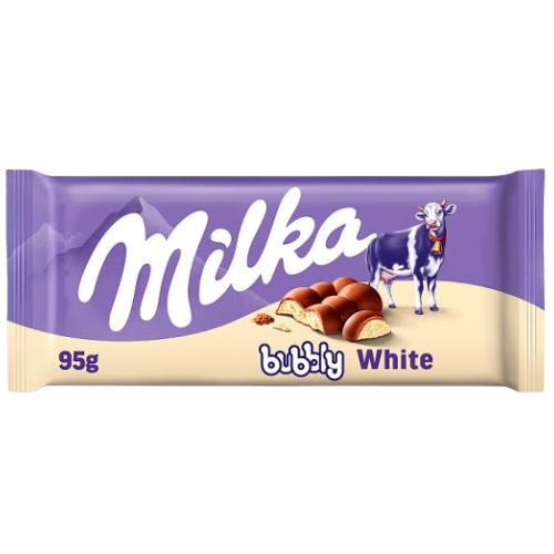 milka bubbly white