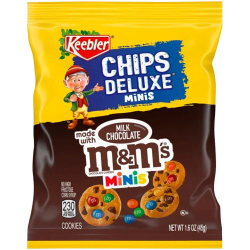 m&m keebler chips deluxe mini cookies